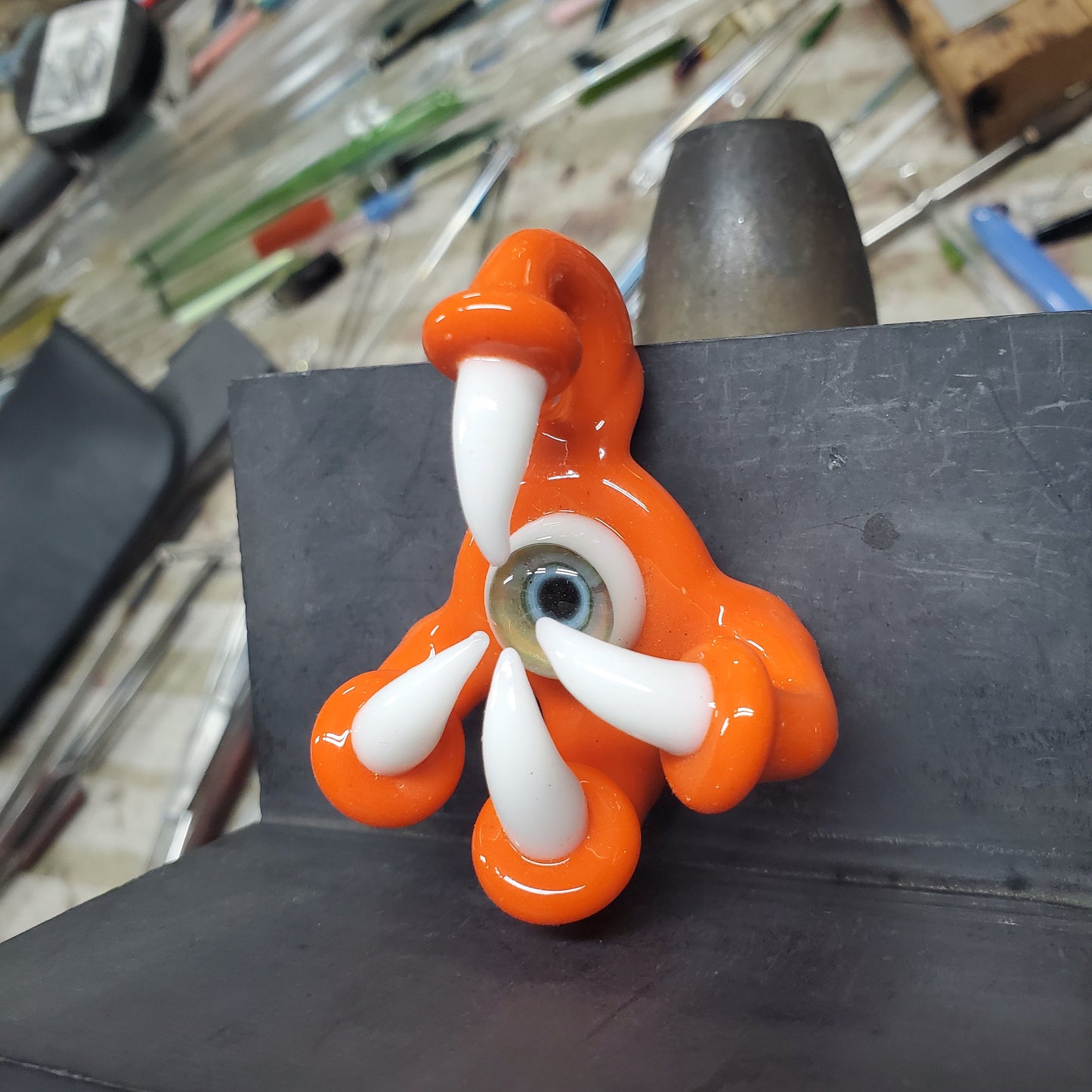 Demon Claw Pendant - Orange