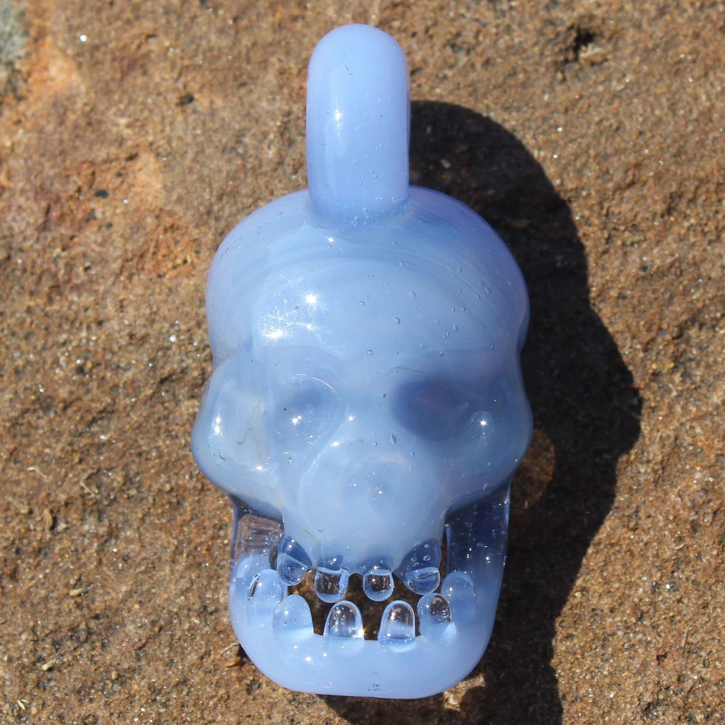 Skull Pendant - Blue Ether