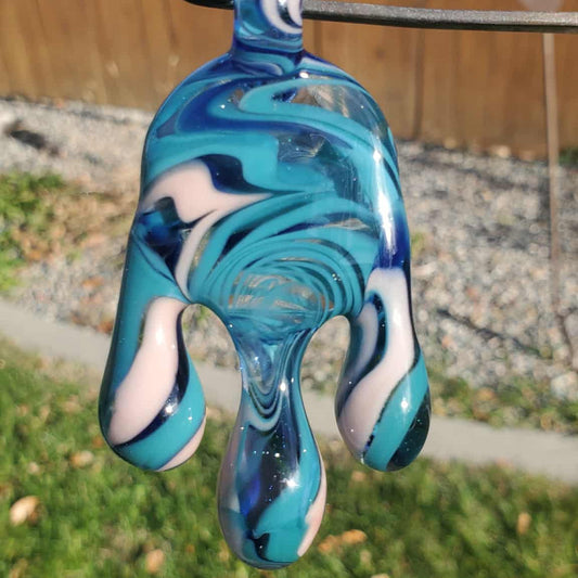 Drip Pendant - Blue and Pink