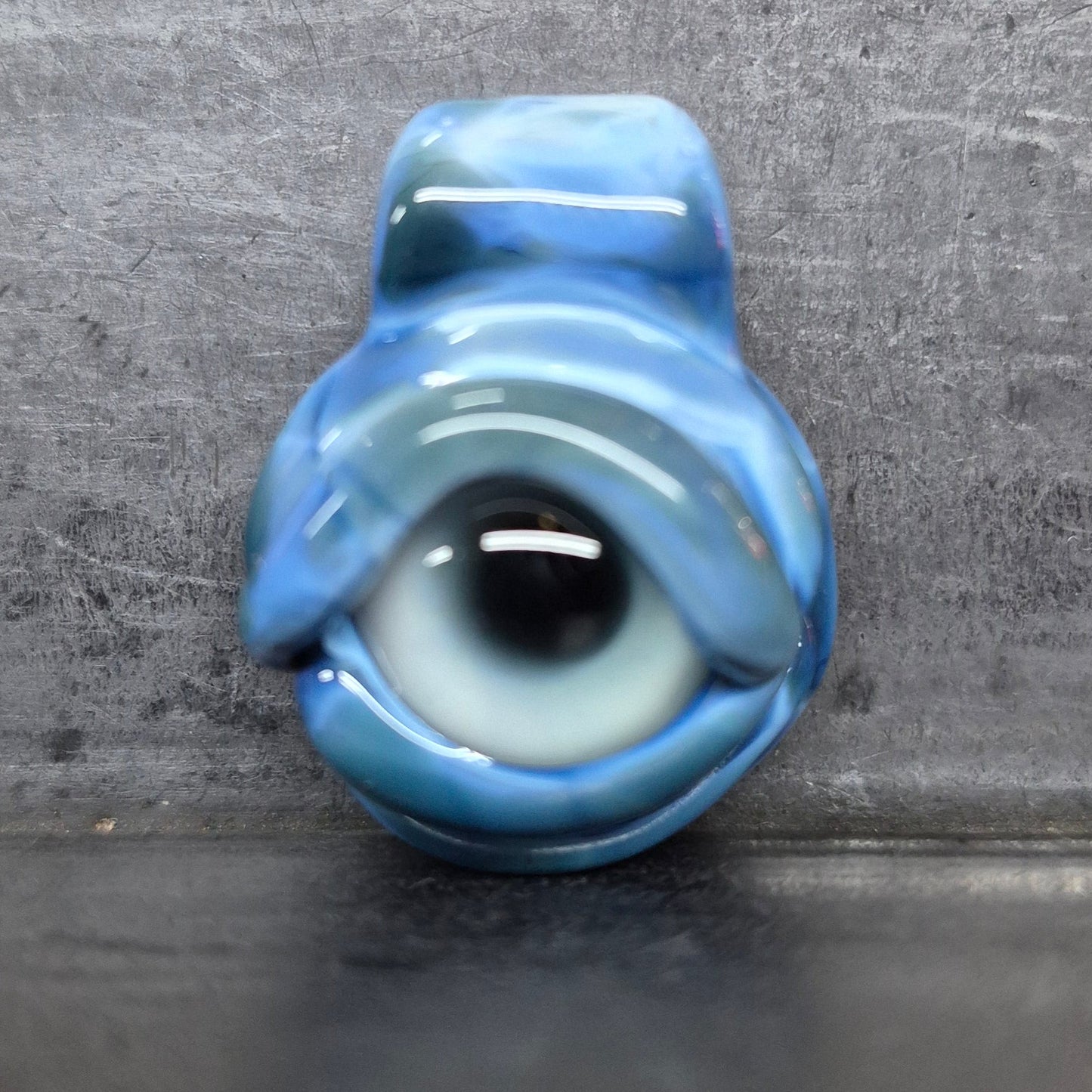Eye Pendant - Fade to Black Eye, and Green Ion Iris UV Eye Pendant