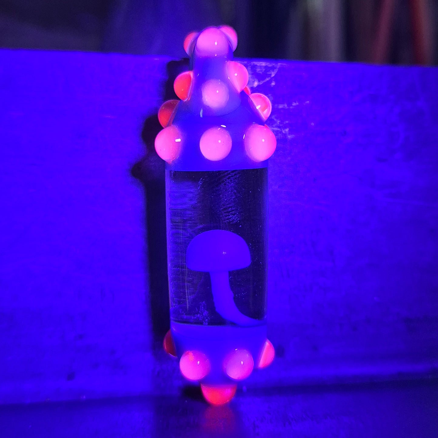 Encapsuled Mushroom - Siberia Blue and Pink Flamingo UV