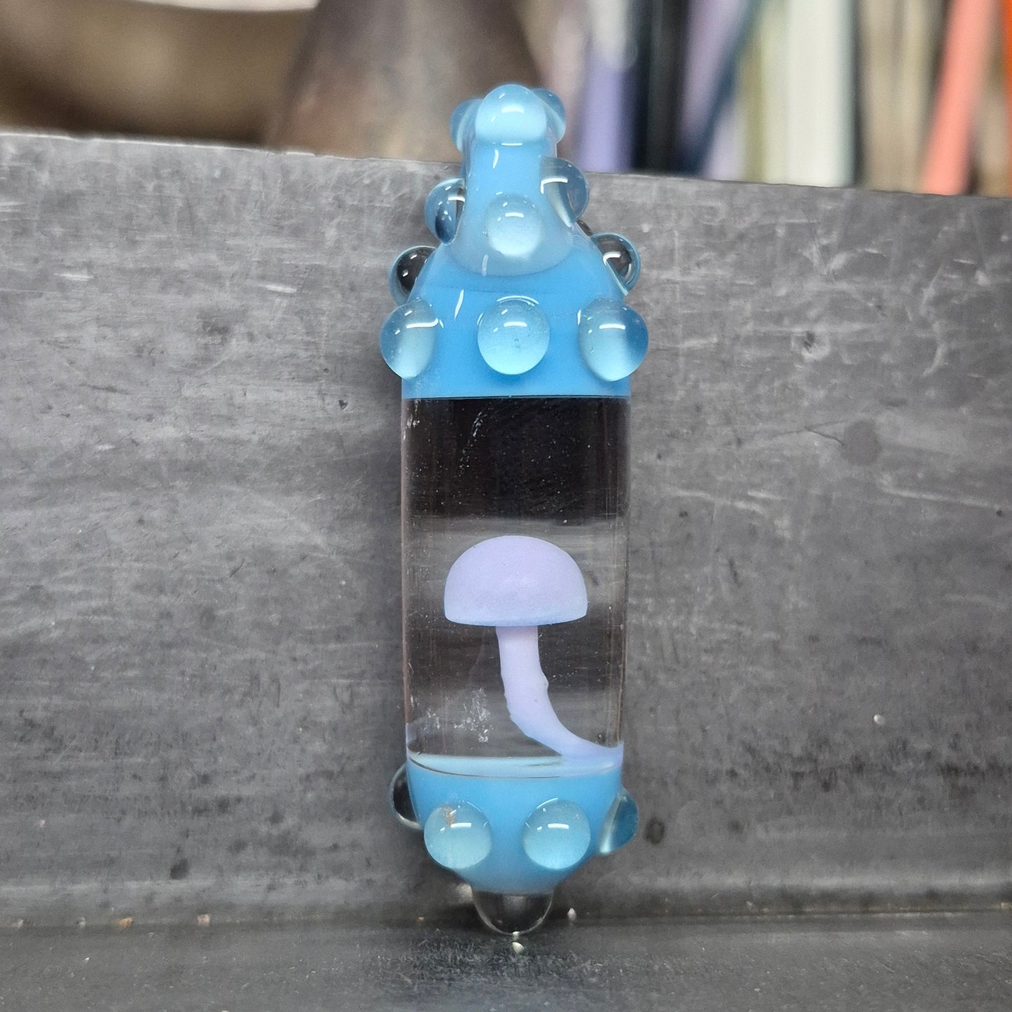 Encapsuled Mushroom - Siberia Blue and Pink Flamingo UV